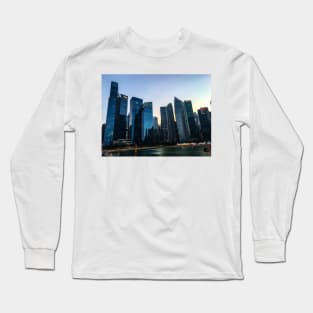 Singapore skyscrapers Long Sleeve T-Shirt